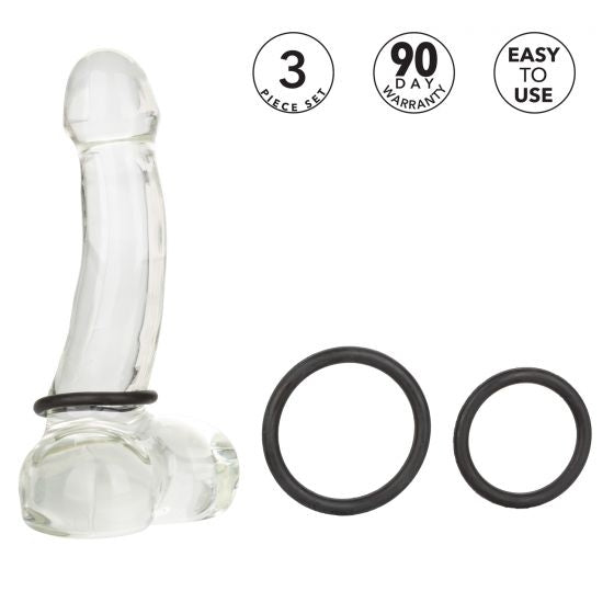 California Exotic CalExotics - Rubber Ring Black 3pc Set