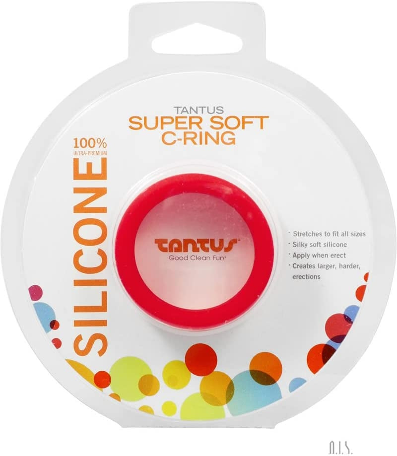 Tantus - Soft C-Ring - Crimson (Clamshell/Carded)