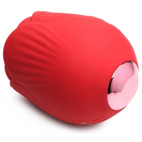 XR Brands Bloomgasm French Rose Licking & Vibrating Stimulator