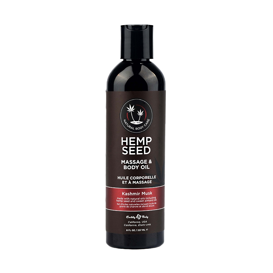 Hemp Seed Massage & Body Oil 8oz. Kashmir Musk