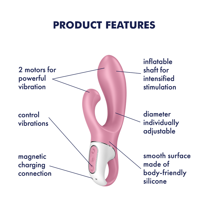 Satisfyer Air Pump Bunny 2 Light Red