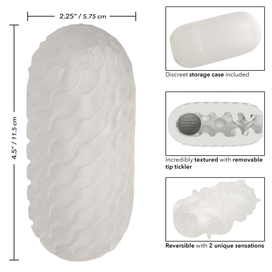 Boundless Reversible Squishy Ball Stroker - Smoke