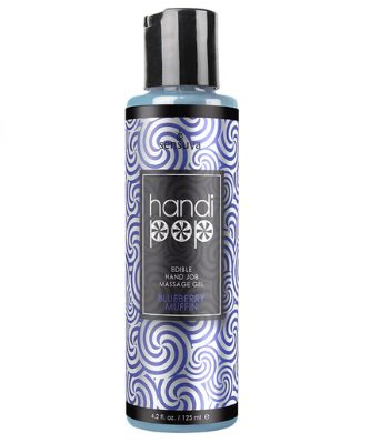 Sensuva - Handipop Edible Massage Gel - Blueberry Muffin 4.2oz.