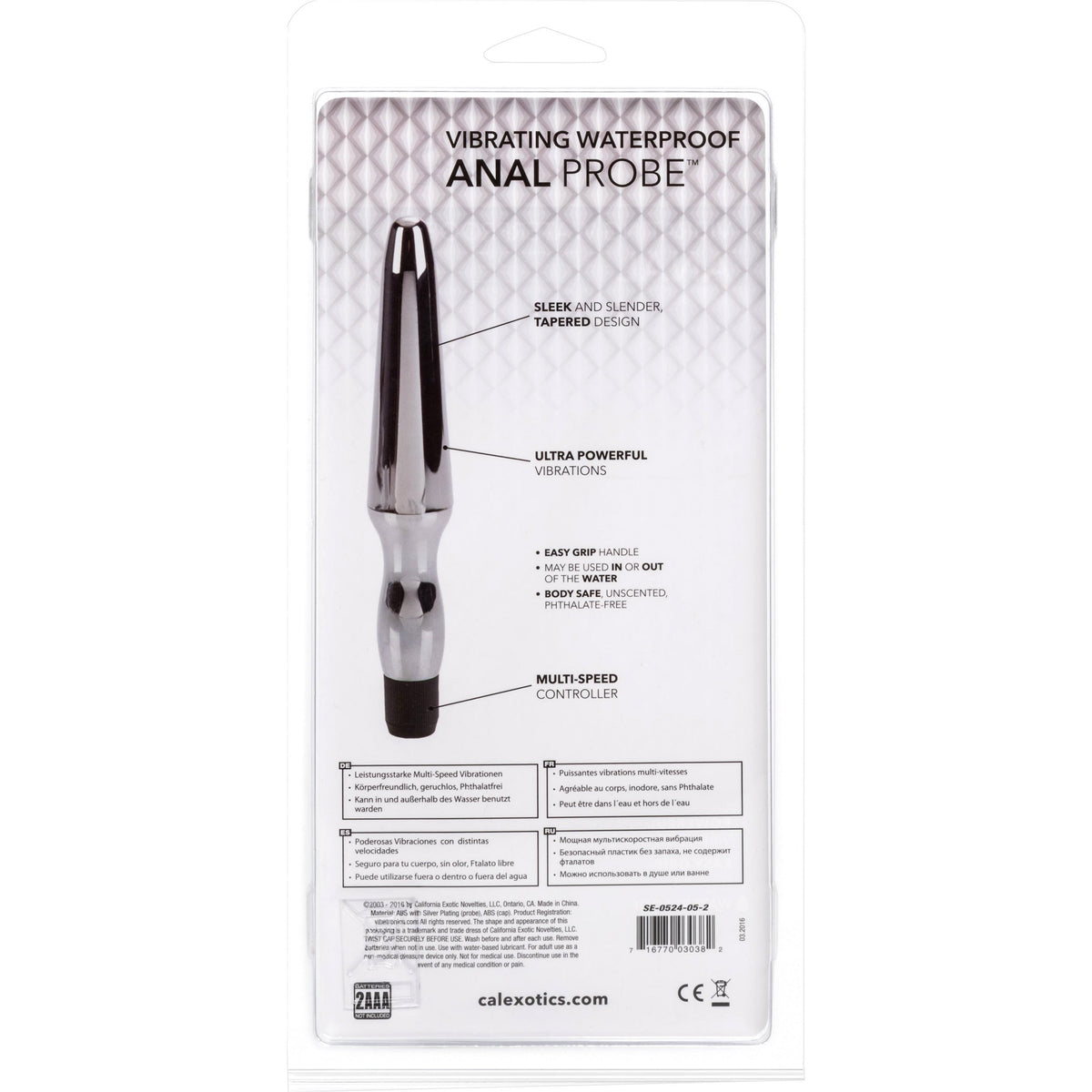 CalExotics® Vibrating Waterproof Anal Probe