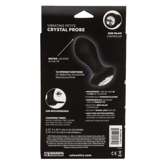 CalExotics® Power Gem Vibrating Crystal Probe - Black