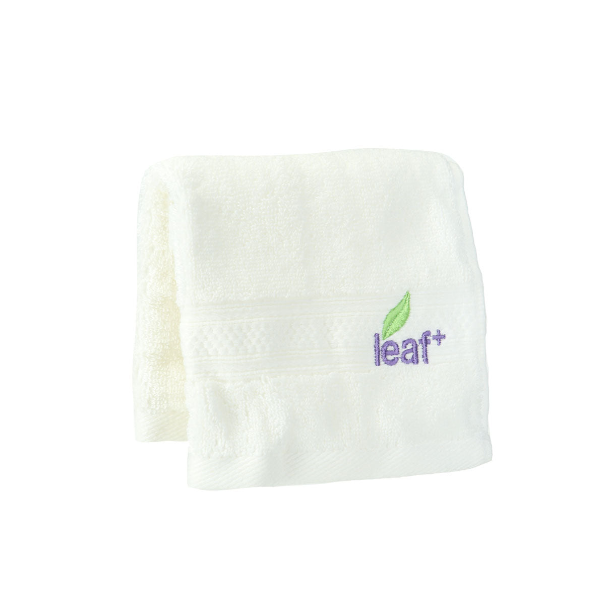 Swan Leaf+ Hand Towel - White