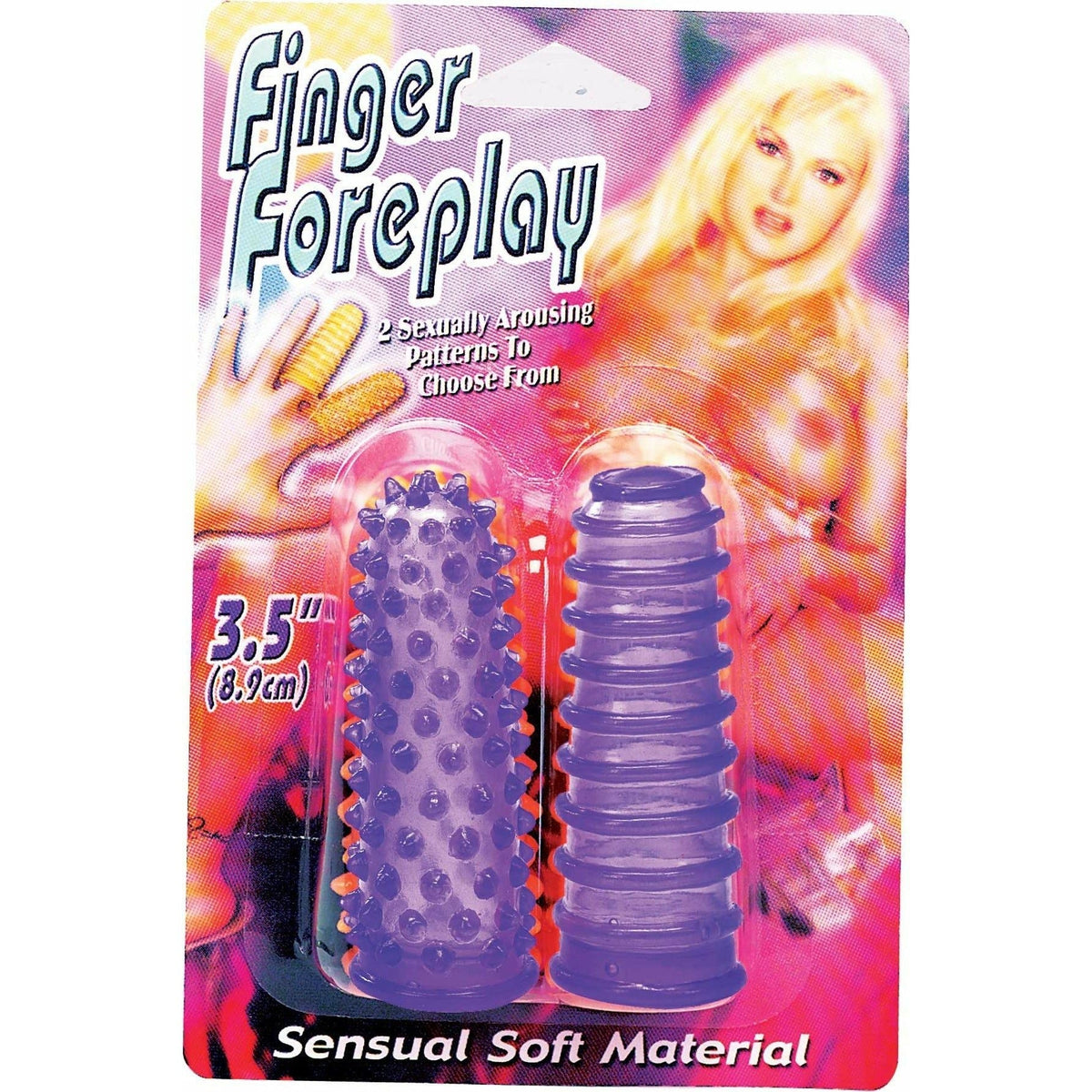 Nanma Finger Foreplay - Textured Finger Sleeves - Purple