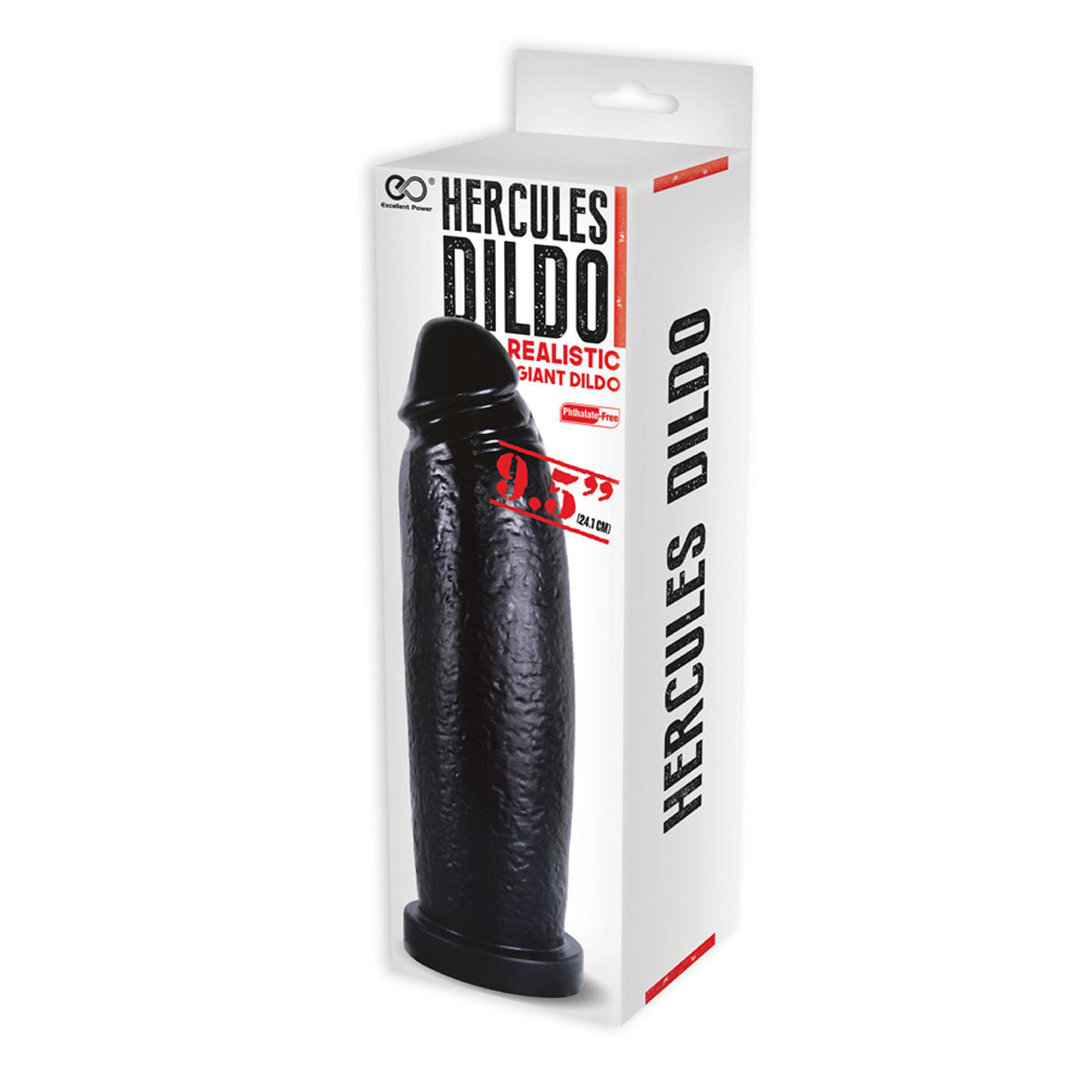 Excellent Power Hercules Dildo Realistic Giant Dildo 9.5” - Black