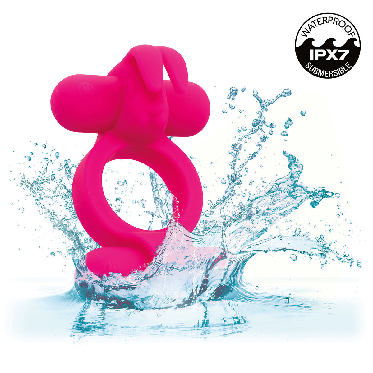 CalExotics® Silicone Rechargeable Rockin Rabbit - Pink