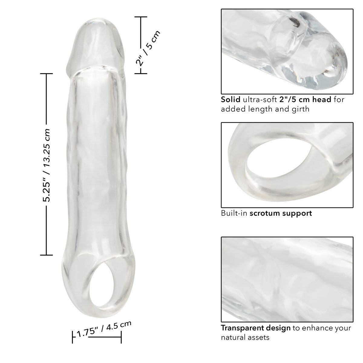 CalExotics® - Performance Maxx - Clear Extension - 7.5”