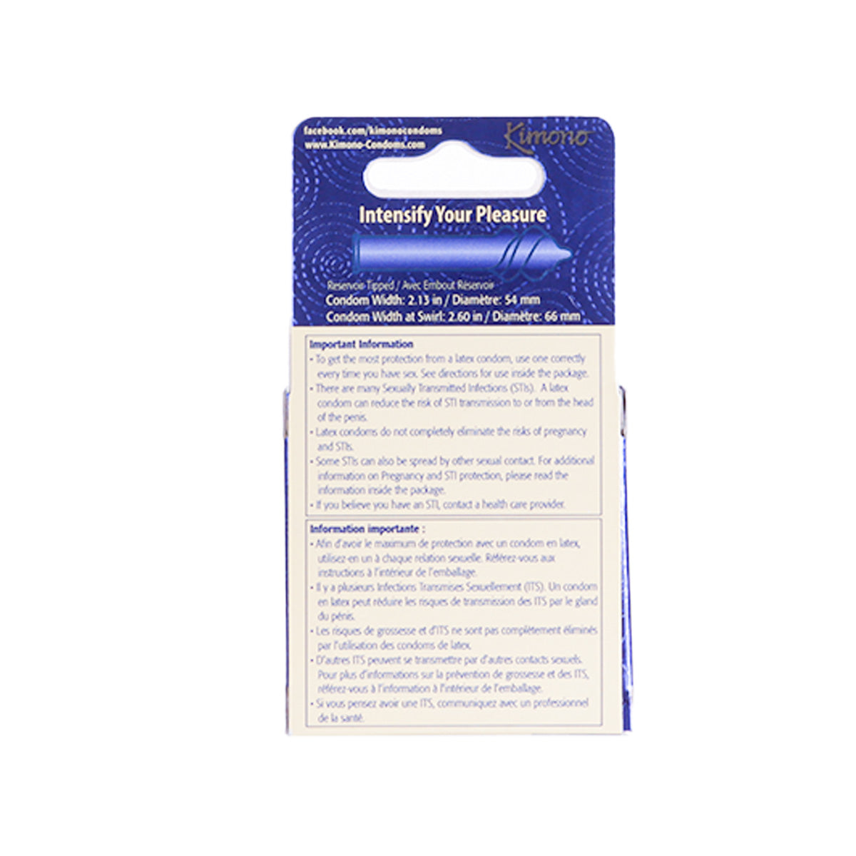 Kimono Swirl - Double Spiral Shape Condoms - 3 Pack
