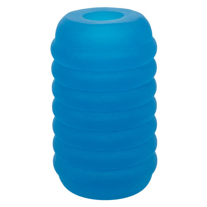 CalExotics® Pop Sock Ribbed Stroker - Blue