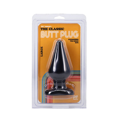 Doc Johnson Classic Butt Plug – Smooth Large – Black