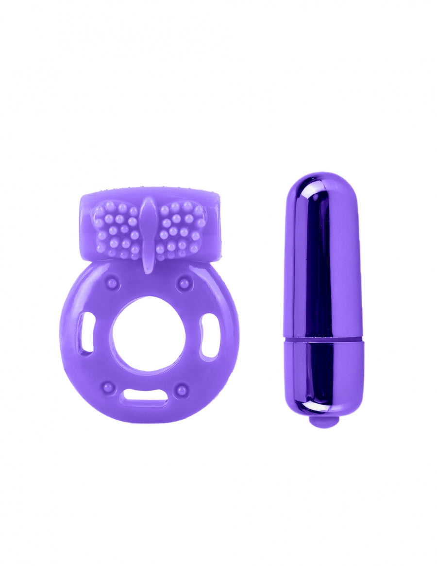 Pipedream Neon Vibrating Couples Kit - Purple