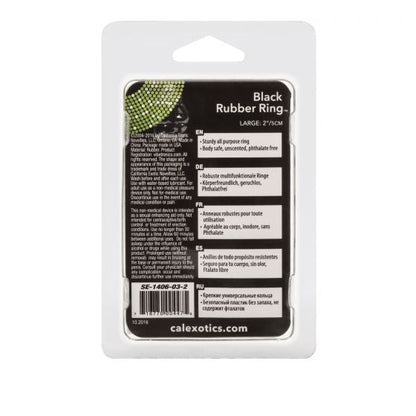 California Exotic CalExotics - Rubber Ring Black Large