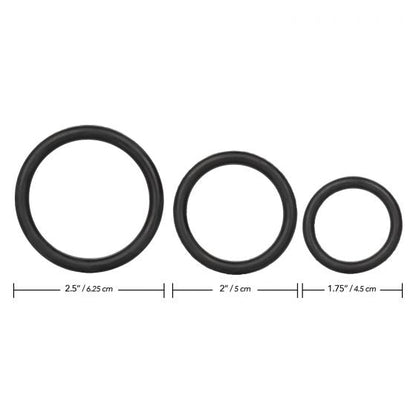 California Exotic CalExotics - Rubber Ring Black 3pc Set