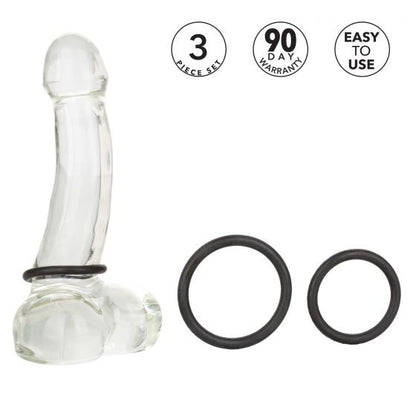 California Exotic CalExotics - Rubber Ring Black 3pc Set