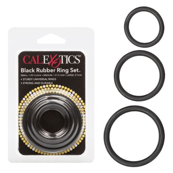 CalExotics - Rubber Ring Black 3pc Set