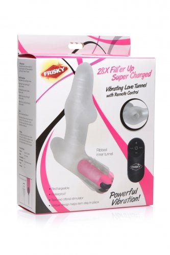 Frisky 28X Filler Up Super Charged Vibrating Love Tunnel with Remote