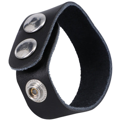 Rock Solid - The Leather 3 Snap Black