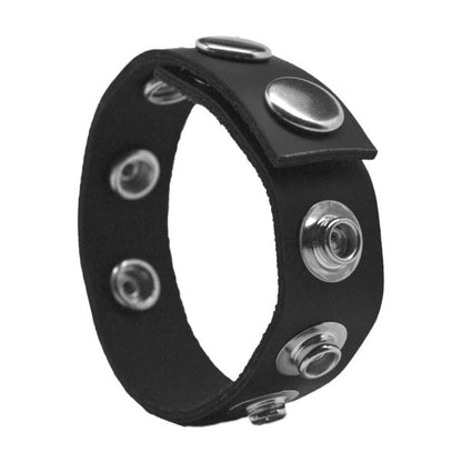 Rock Solid - The Leather 5 Snap Black