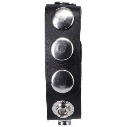 Rock Solid - The Leather 5 Snap Black