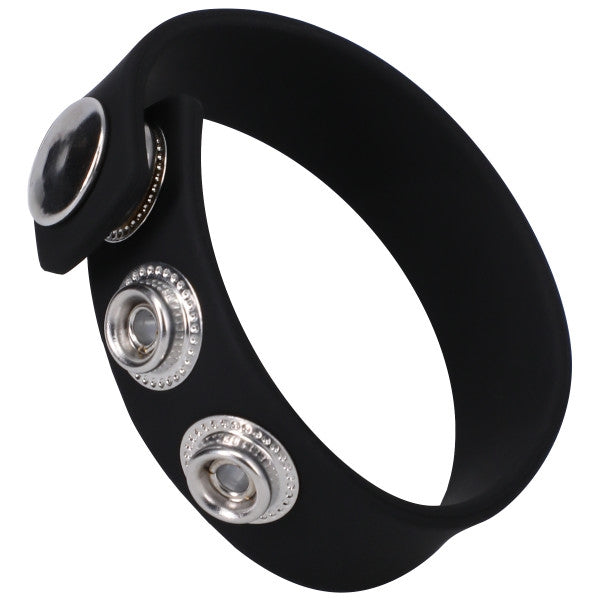 Rock Solid - The Silicone 3 Snap Black