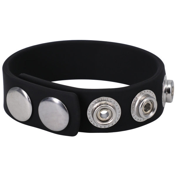 Rock Solid - The Silicone 5 Snap Black