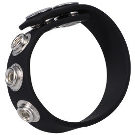 Rock Solid - The Silicone 5 Snap Black