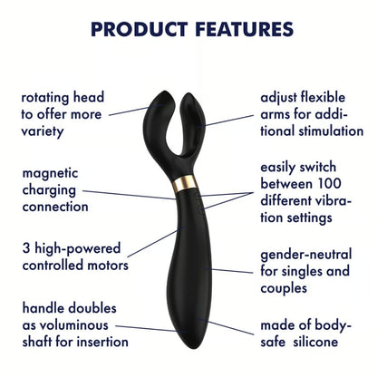Satisfyer Endless Fun - Black (Partner Multifun 3)