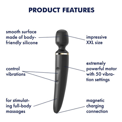 Satisfyer Wand-er Woman Black/Gold