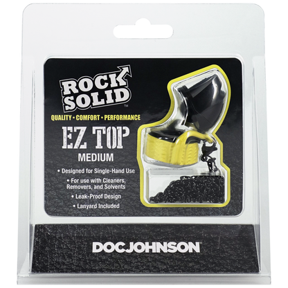 Rock Solid - EZ Top - Medium - Black/Yellow