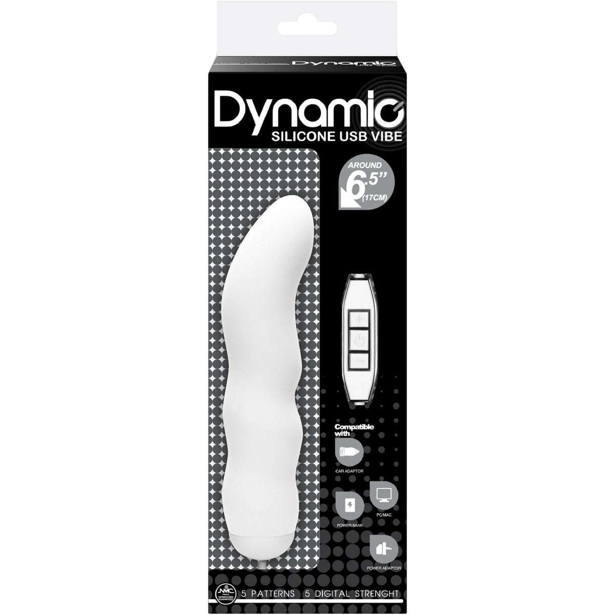 NMC Dynamic - Rippled Vibrator - Rechargeable - White