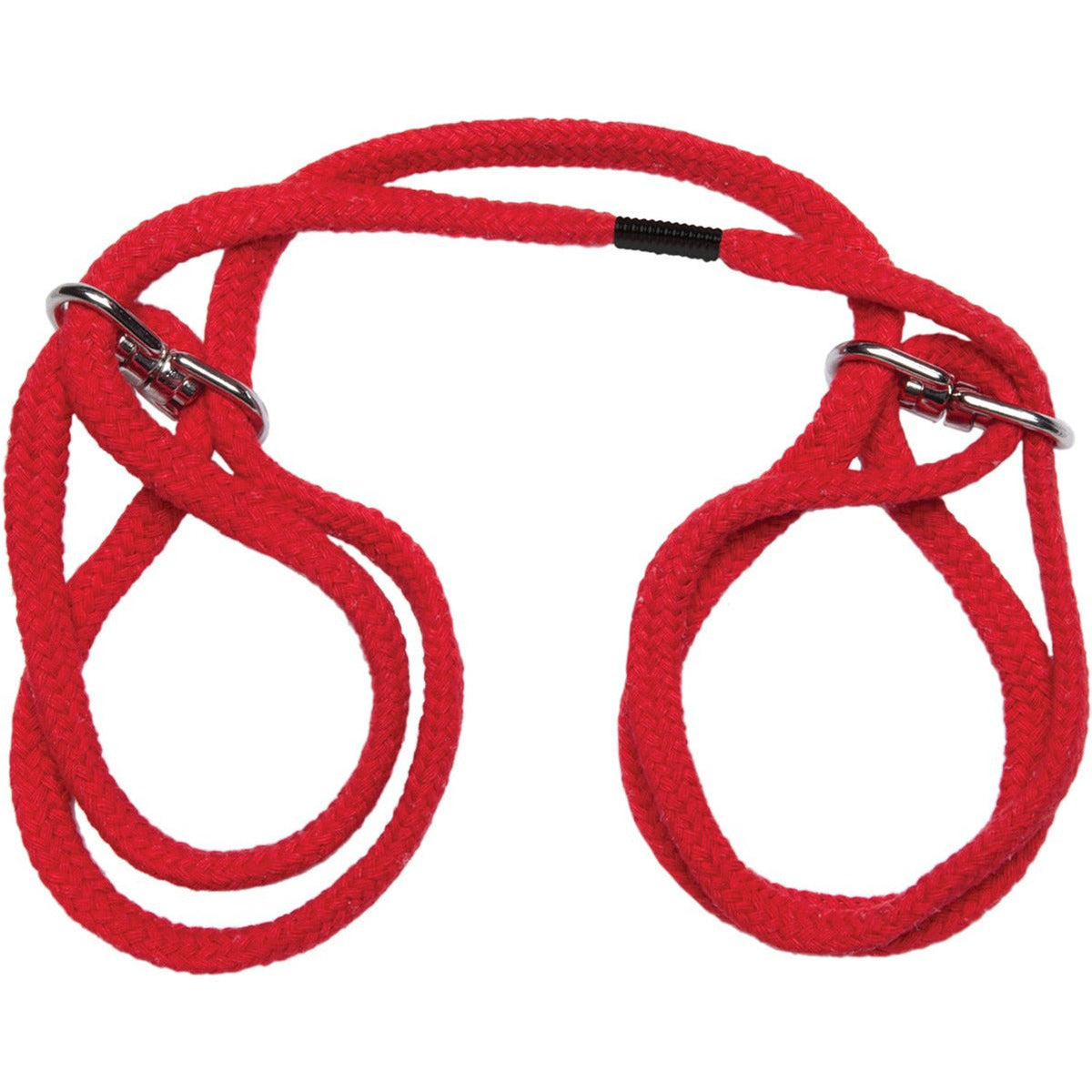 Doc Johnson Japanese Style Bondage - Cotton Bondage Wrist or Ankle Rope Cuffs - Red