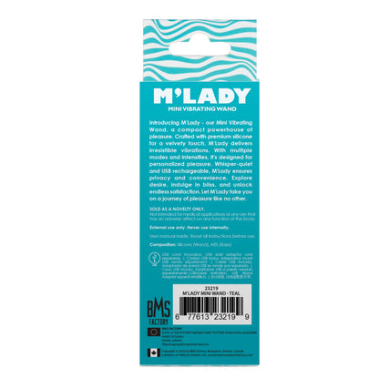 M’Lady - Mini Vibrating Wand - Teal