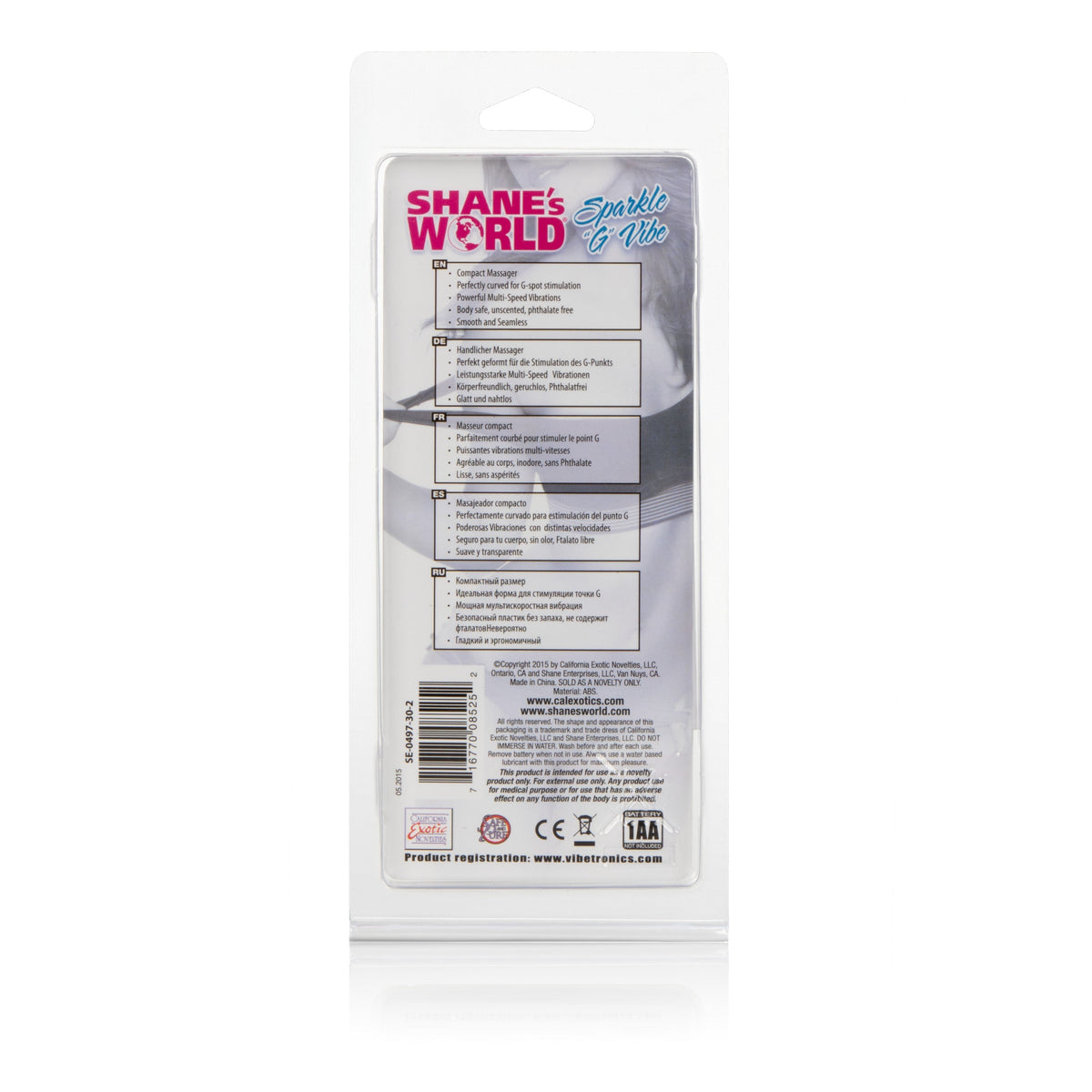 CalExotics® Shane's World Sparkle G Vibe - Pink