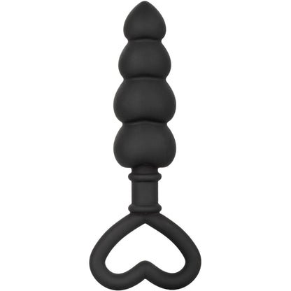 CalExotics® Silicone Heart Butt Plug - Black