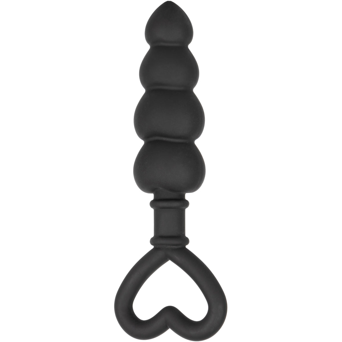 CalExotics® Silicone Heart Butt Plug - Black