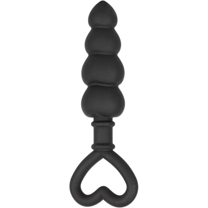 CalExotics® Silicone Heart Butt Plug - Black