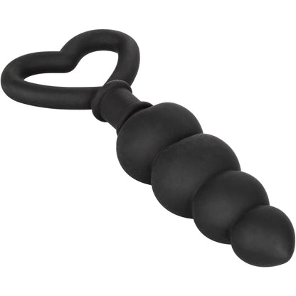 CalExotics® Silicone Heart Butt Plug - Black
