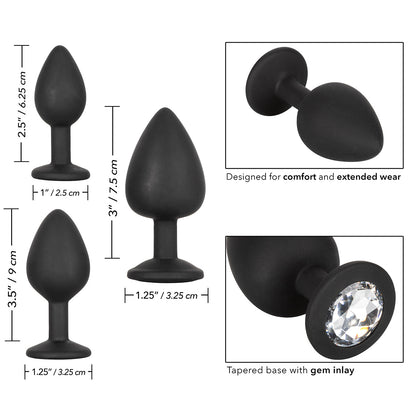 CalExotics® Silicone Gem Anal Kit - Black