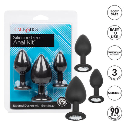 CalExotics® Silicone Gem Anal Kit - Black