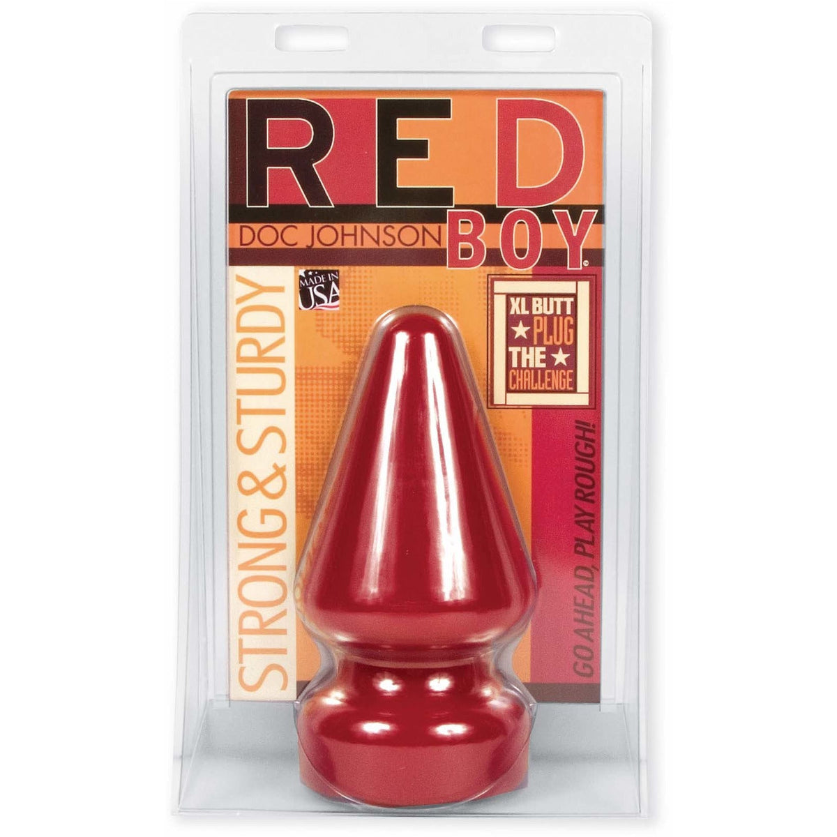 Doc Johnson The Challenge! Red Boy Extra Large Butt Plug