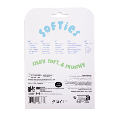 Softies 5” Silicone Vibrator - Blue