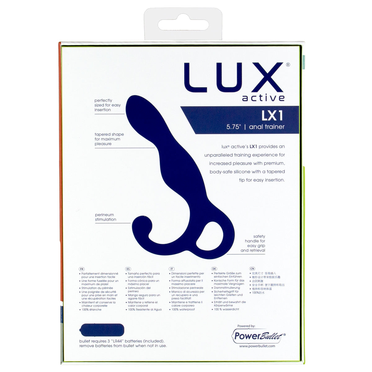 LUX active® LX1 - Anal Trainer 5.75" - Dark Blue