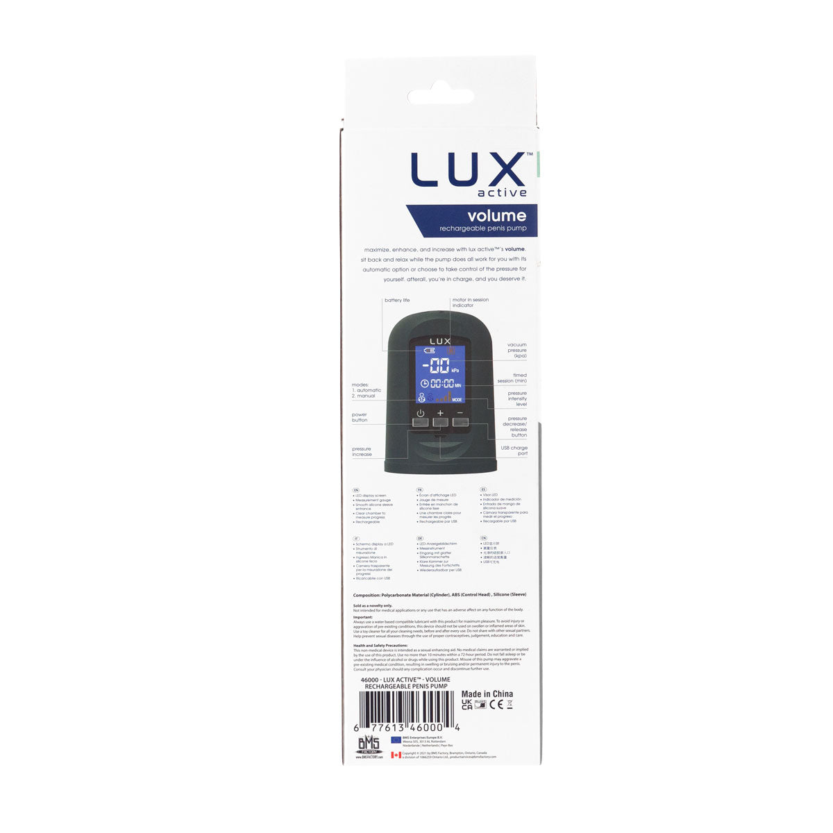LUX active® Volume - Rechargeable Penis Pump