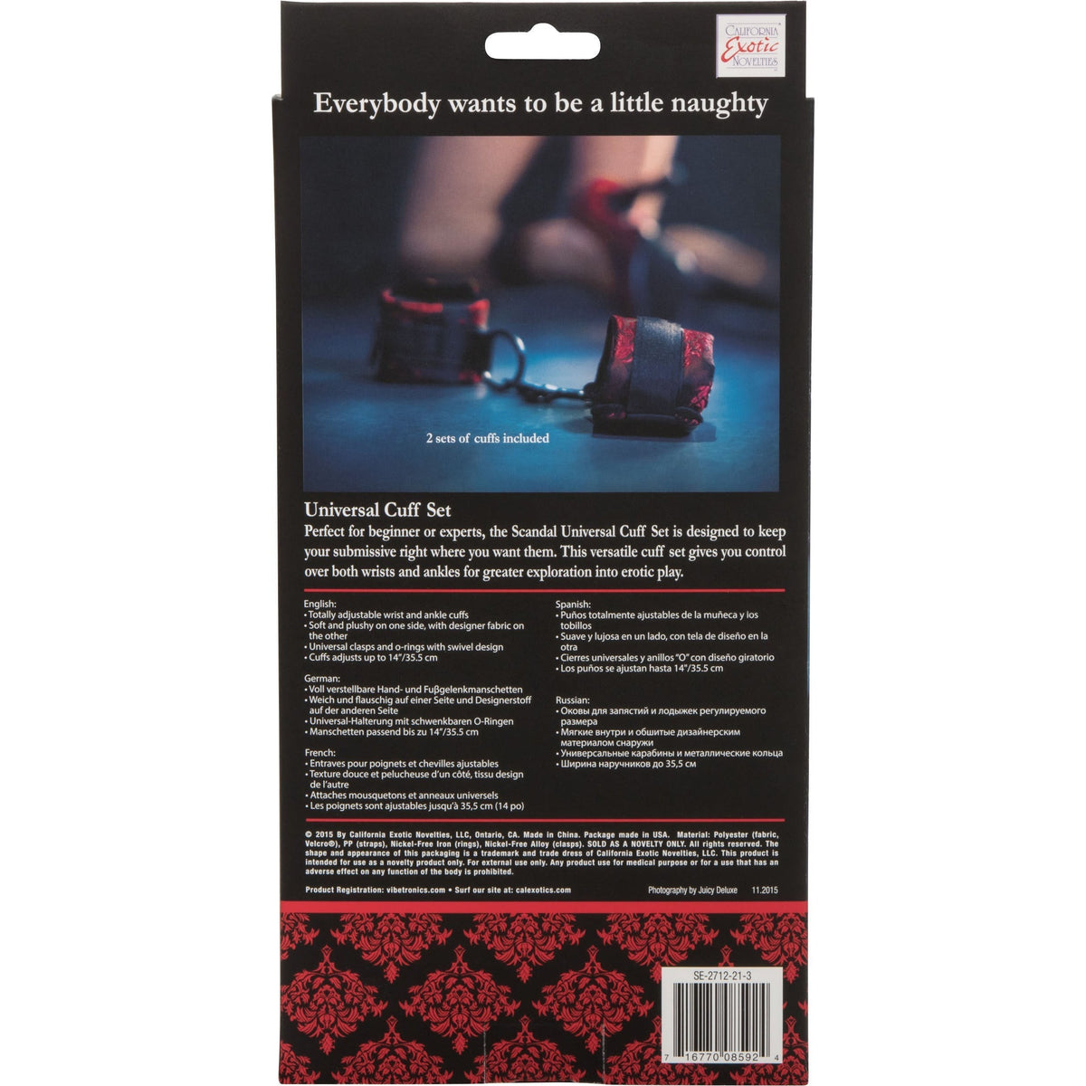 CalExotics® Scandal Universal Cuff Set