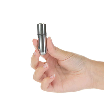 PowerBullet First-Class Bullet - 2.5" Bullet Vibrator with Key Chain Pouch - Silver
