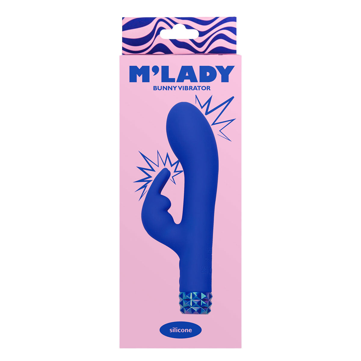 M’Lady Stud Bunny Vibrator - Blue