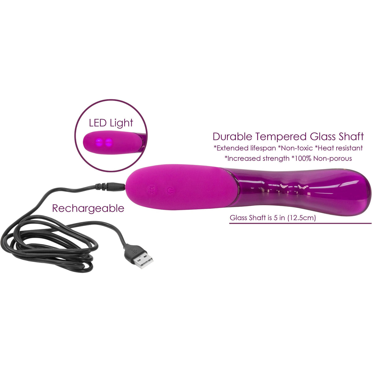 CalExotics® Opal by Jopen Vibrating Glass Wand